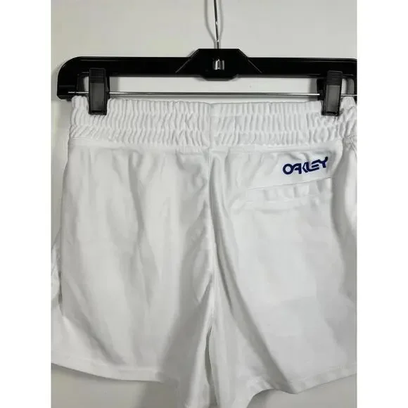 RARE - Vintage Oakley White Shorts Sz Small Coaching Athletic Y2K Running - Picture 3 of 9